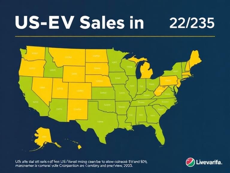 Explore US EV sales statistics 2025