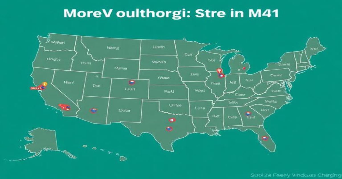 EV charging stations map USA