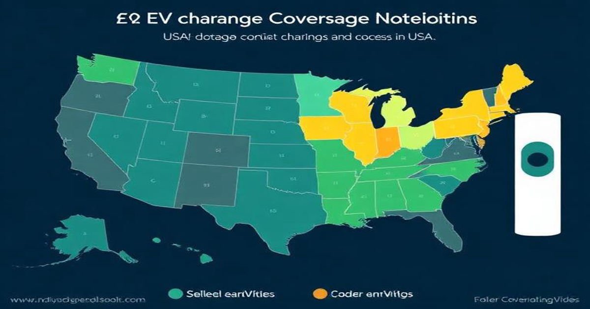 Explore EV charging coverage gaps in the USA