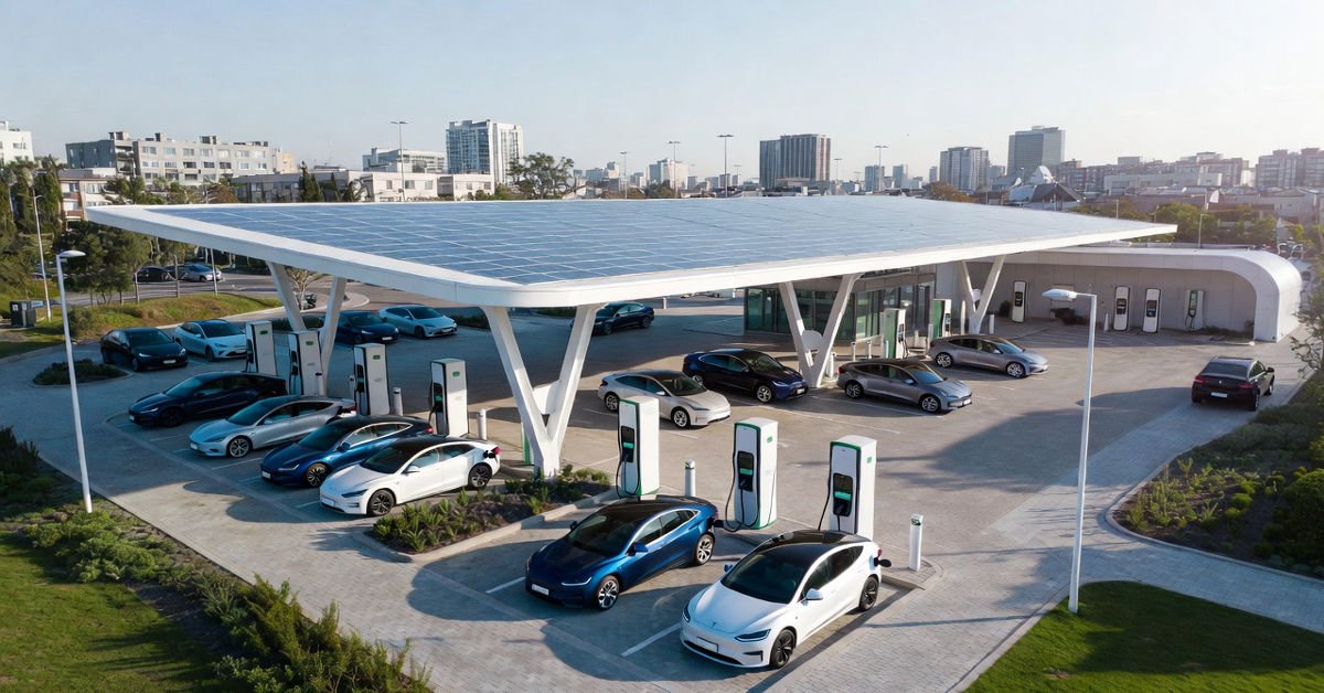 Public EV Charging Station Installation.