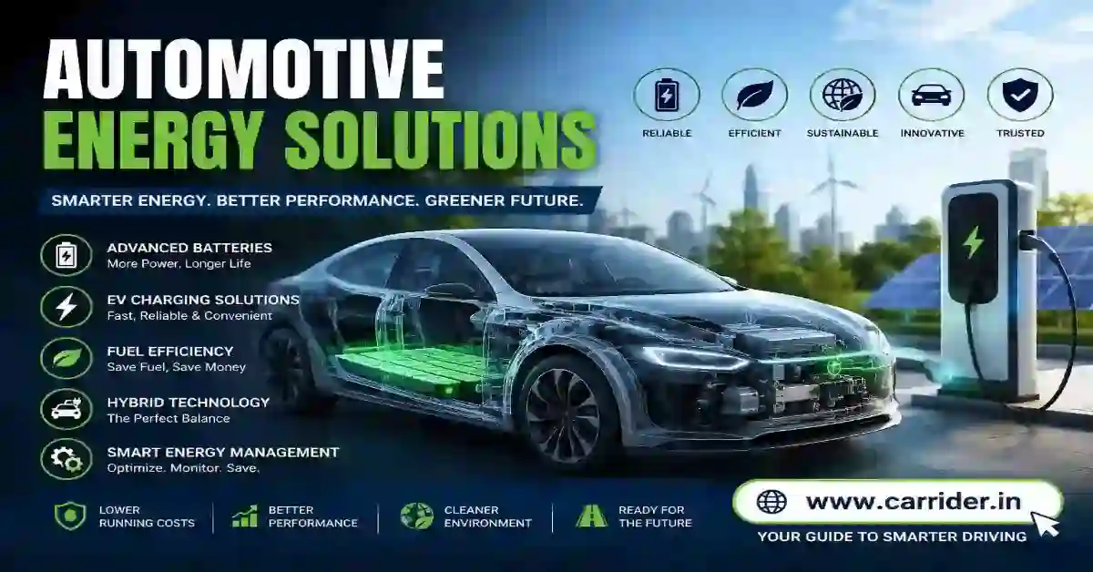 Automotive energy solutions for modern vehicles