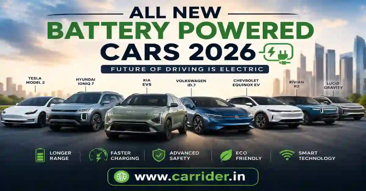 All New Battery Powered Cars 2026.